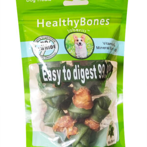 JOBERILL HEALTHY BONES MINT FLAVOR KNOTTED BONE WRAP CHICKEN MEAT-150 g