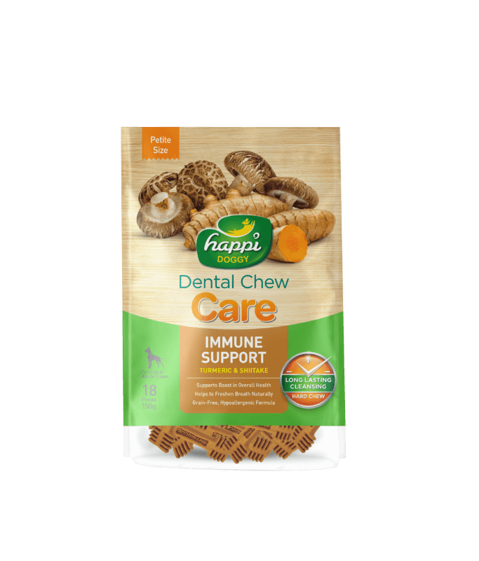 Happi Doggy Dental Chew Care-Immune Support-2.5" (18Pieces)-150g