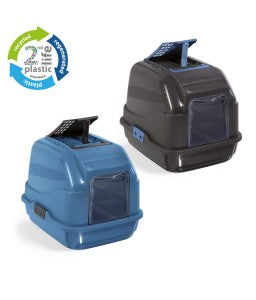 IMAC Easy Cat - Hooded Cat Toilets - Second Life Plastic - 50 X 40 X 40cm