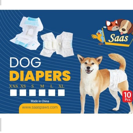 SAAS DOG DAIPER MEDIUM (Unisex) 10 PCS