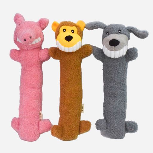 PUPPY LIFE DOG PLUSH TOY AND COTTON SQUEAKY TOY ,SIZE: 37.5*18cm