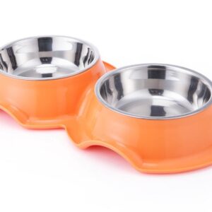 PETS CLUB PLASTIC DOUBLE BOWL ANTI-ANT WITH BOWL