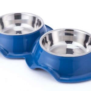 PETS CLUB PLASTIC DOUBLE BOWL ANTI-ANT WITH BOWL