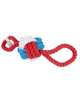 Duvo+ Papa Smurf Rope Ball With 2 Loops 42cm