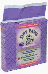 Midwest Dry Paws Training and Floor Protection Pad 7 Pieces Purple 58x61cm