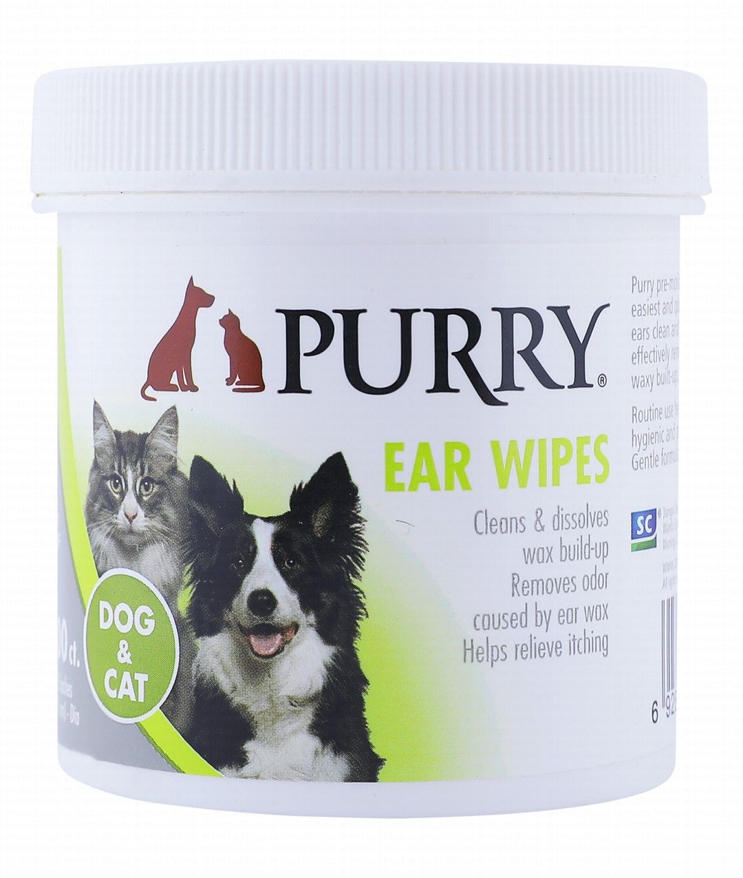 Purry Ear Wipes For Dogs And Cats -100 pcs