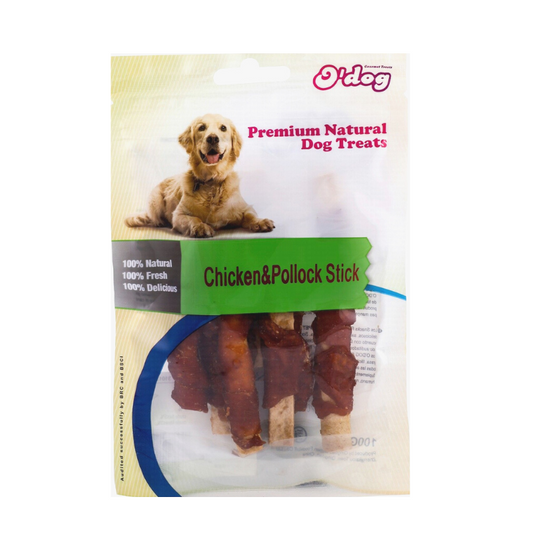 O’DOG CHICKEN AND POLLOCK STICK SNACK – 100 gm