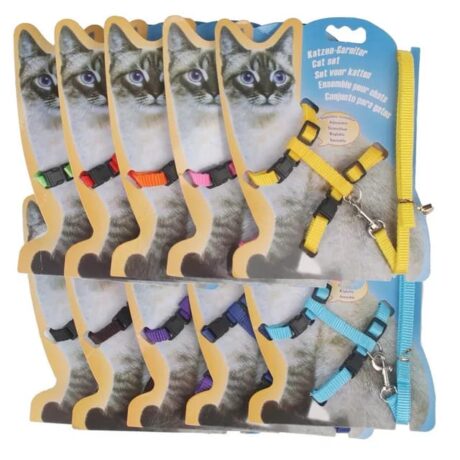 SAAS CAT HARNESS ADJUSTABLE 10 COLORS